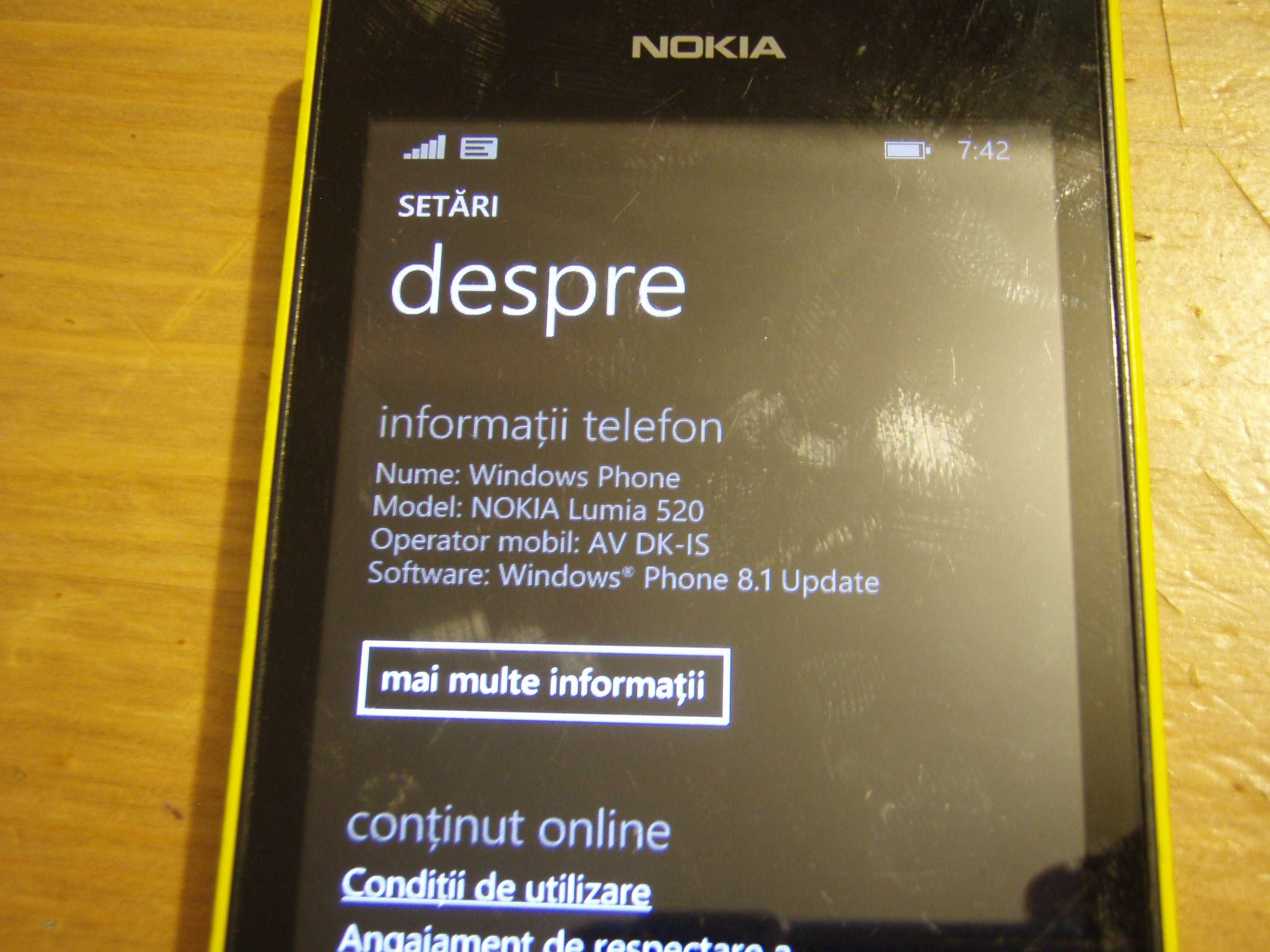 Nokia Lumia 520, functional in orice retea