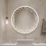 Oglinda Led rotunda , D 80cm , dezaburire,reglare intensitate lumina