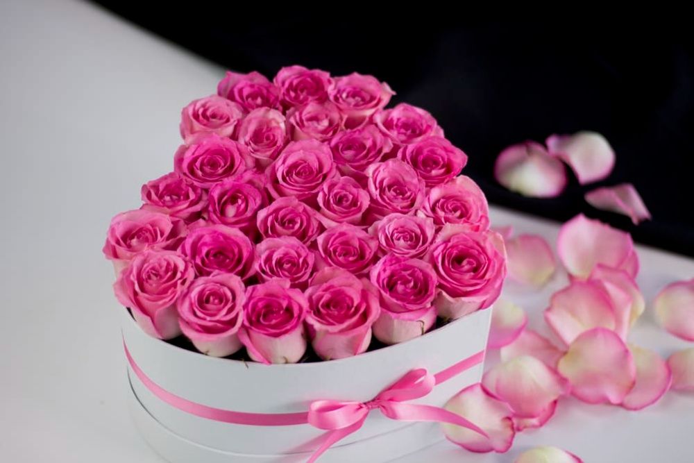 Луксозна кутия – сърце за рози или подаръци