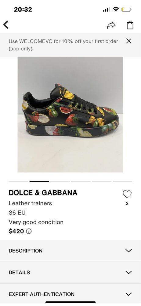 DOLCE & GABBANA обувки 36 номер