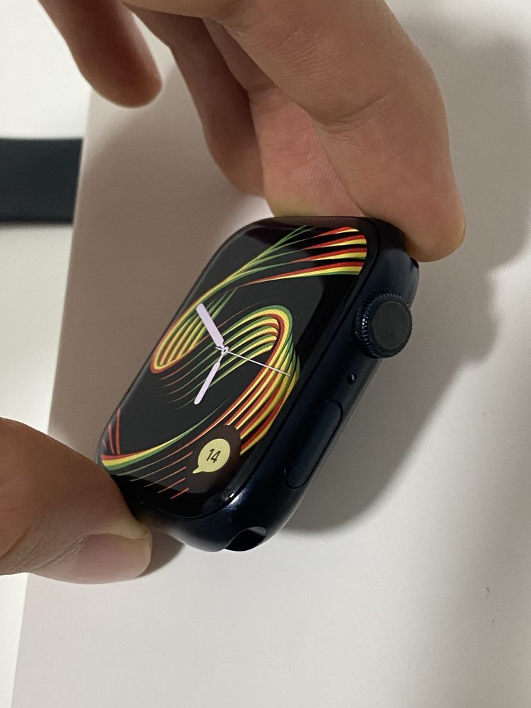 Apple watch Series 7 (45mm, 84% батарея, с коробкой)