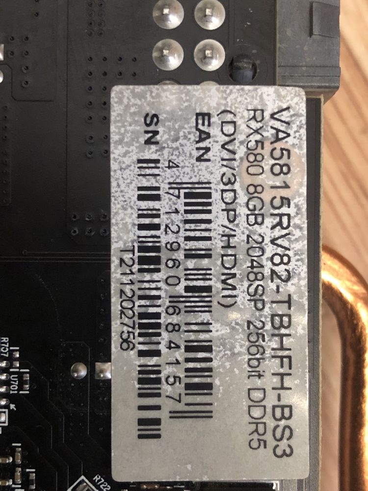 Biostar Rx 580 2048 sp 8 gb ddr5 256 biti