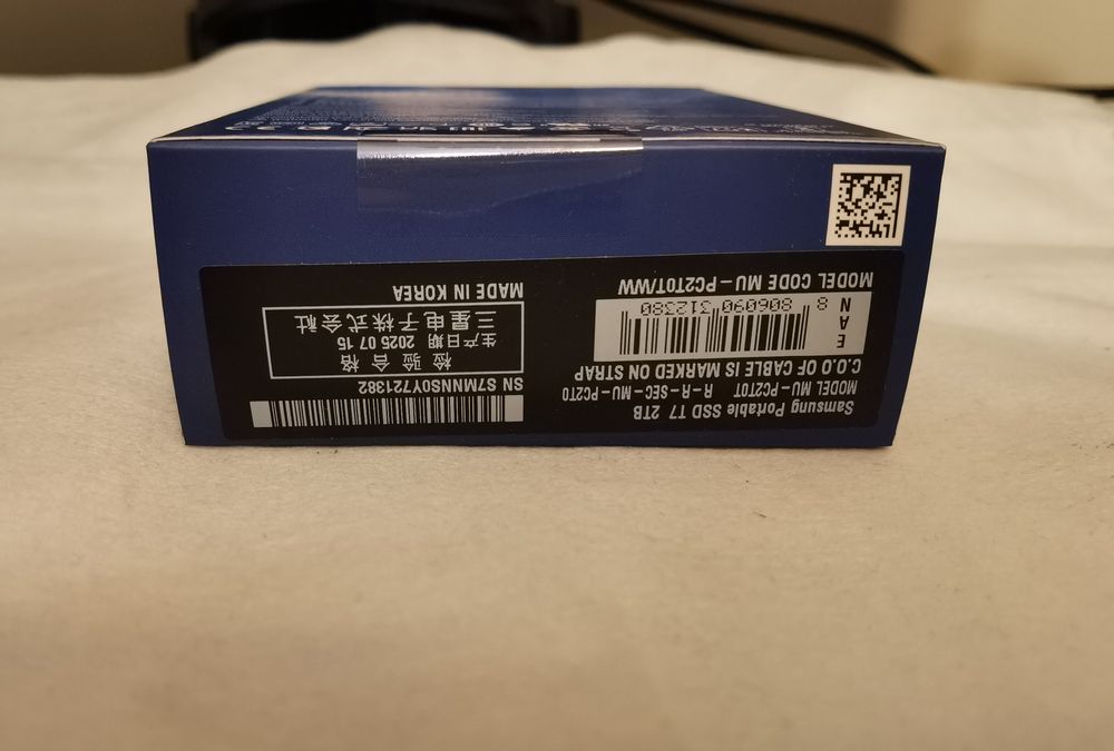 SSD Extern Samsung T7 2 Tb