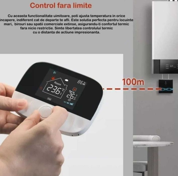 Termostat wifi T9W Smart aplicatiaTuya