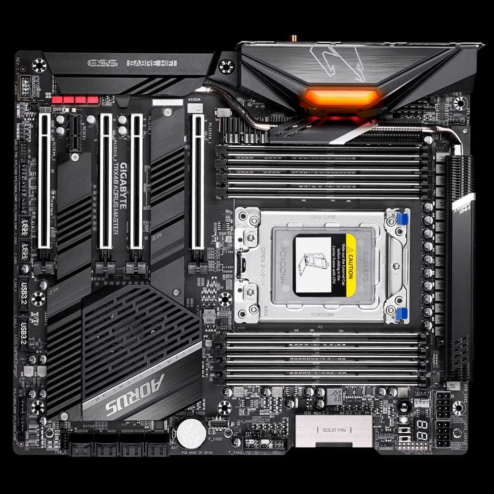 Placă de bază Gigabyte TRX40 AORUS MASTER,  Threadripper