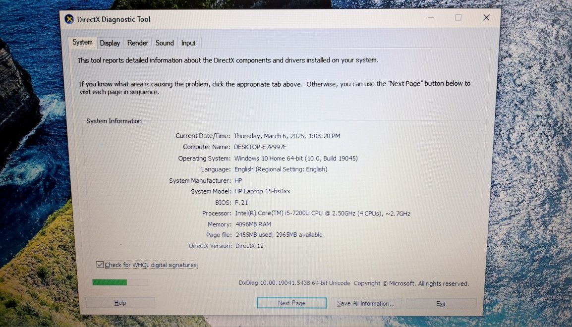 HP 15-bsx0xx Intel Core i5-7200U Bmg Amanet 76765