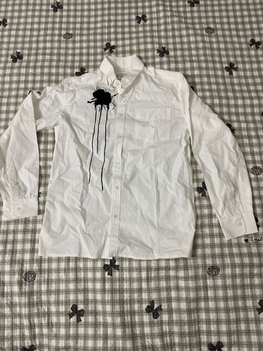 Maison margiela рубашка графти