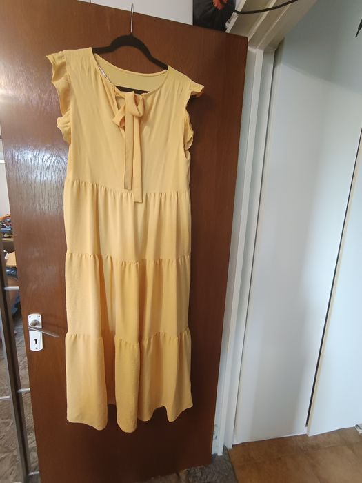 Rochie casual galbena mărime xl
