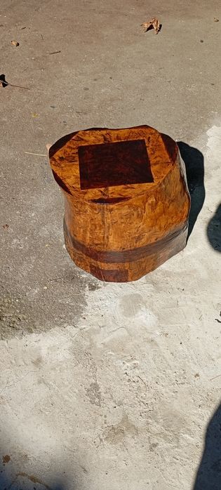 Set rustic stejar masă + 2 scaune.
