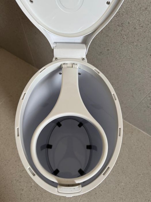 Cos pentru scutece bebelusi, Otel, Alb