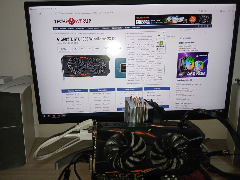 Nvidia GTX 1050 - GIGABYTE WindForce 2X OC