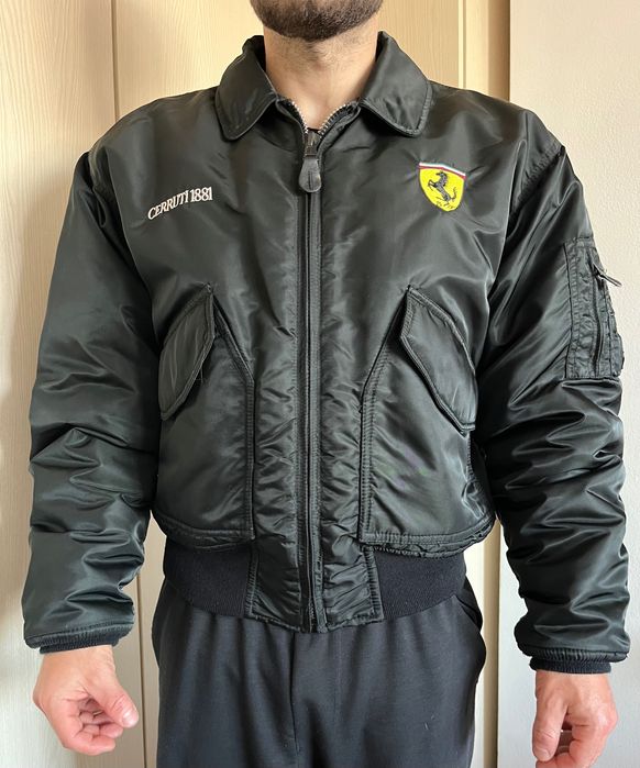 Geaca cerruti 1881 Ferrari bomber M italy formula 1 aviator  vintage