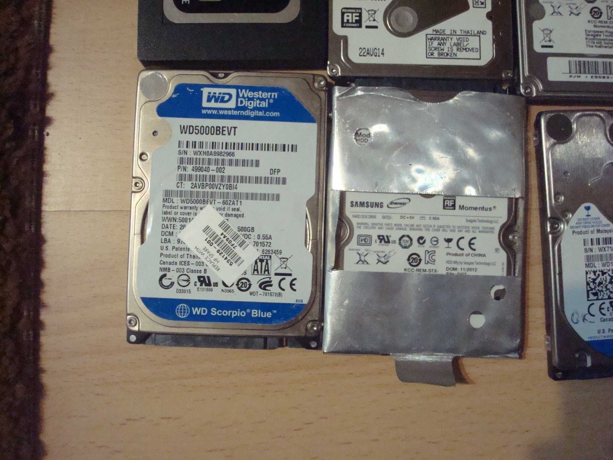 HDD SATA Laptop 2.5" inch ,750GB,500GB,250GB diverse modele