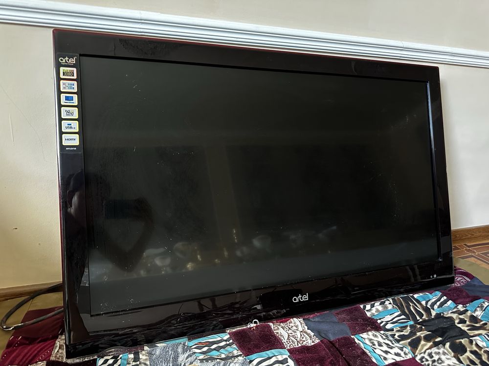 Телевизор artel 43 дюйм full hd, otau и 12 канал в подарок