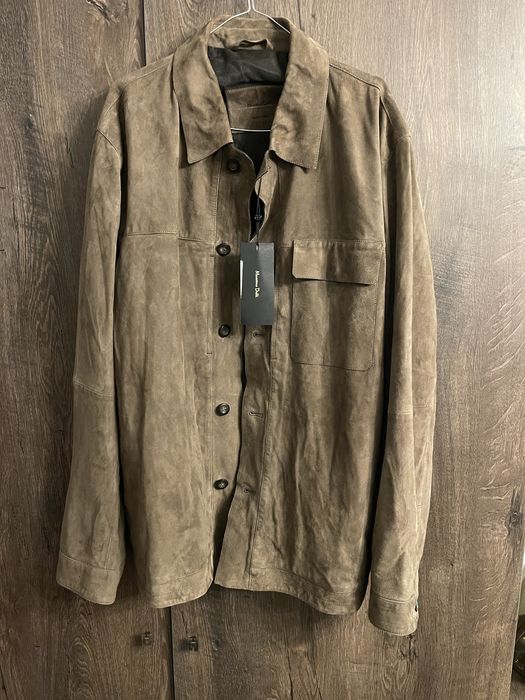 geaca piele Massimo Dutti