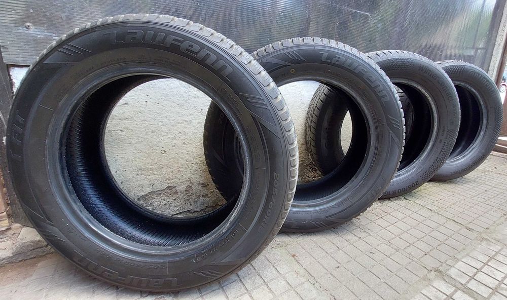 Продавам зимни гуми 205/60/R16 ,  Continental Winter Contact , Laufenn