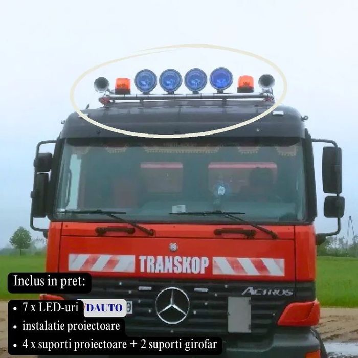 Actros MP3 / Cabina Mica / Santier / Bullbar / Bara Inox