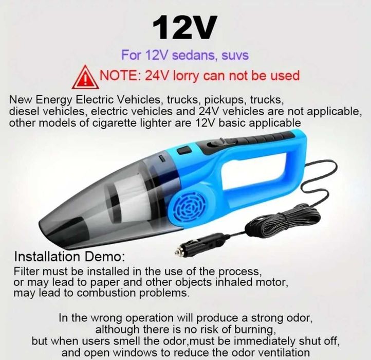 aspirator portabil pentru masina