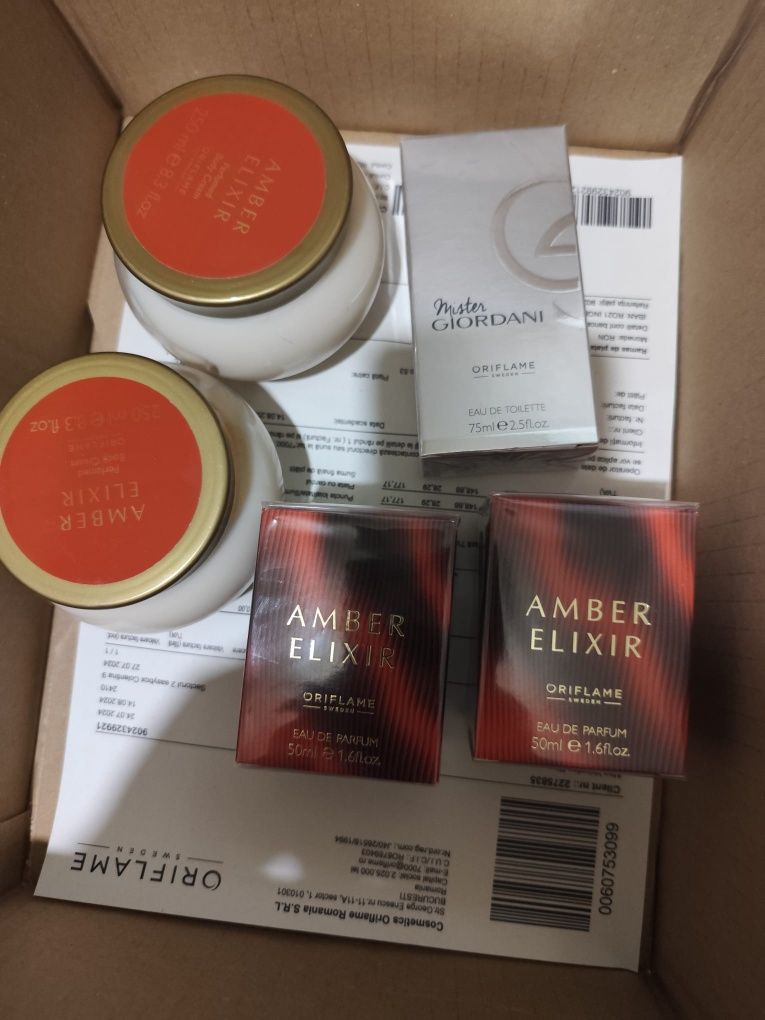 Transport gratuit &Amber Elixir Oriflame
