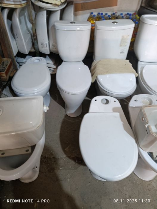 Унитаз б/у временный vremni unitaz