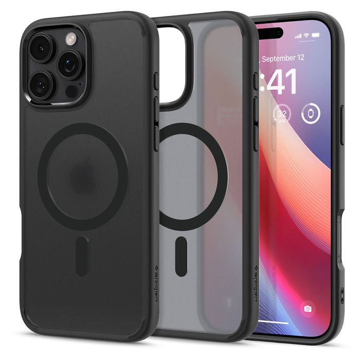 Husa Spigen Ultra Hybrid pentru iPhone 16 Pro Max - Negru