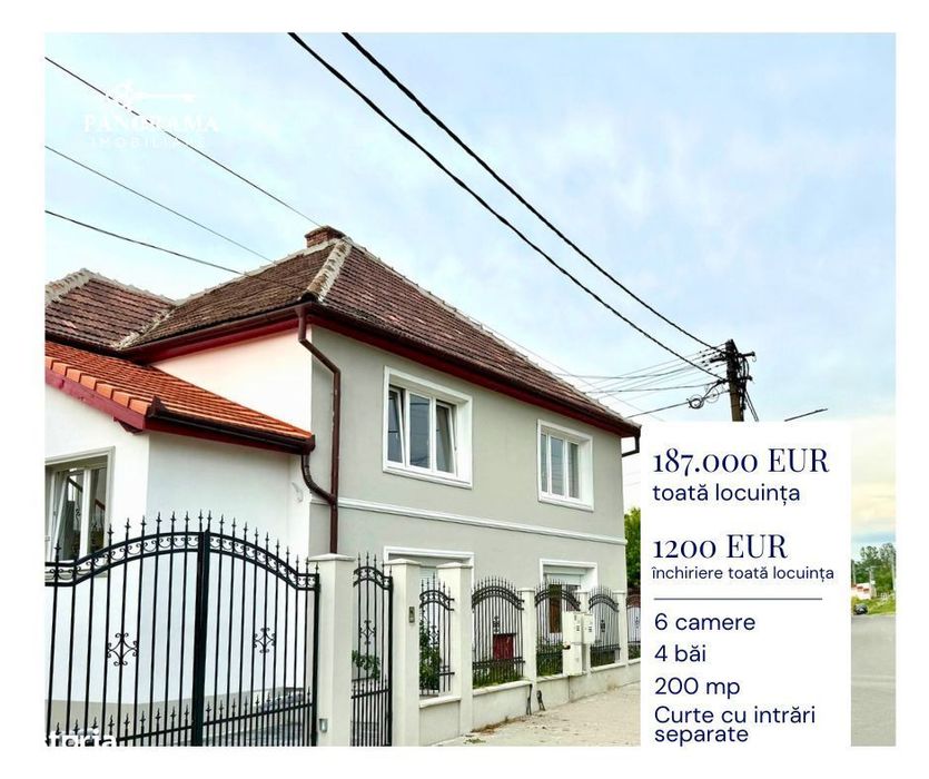 Casă cu două locuințe independente, ideală pentru familie extinsă