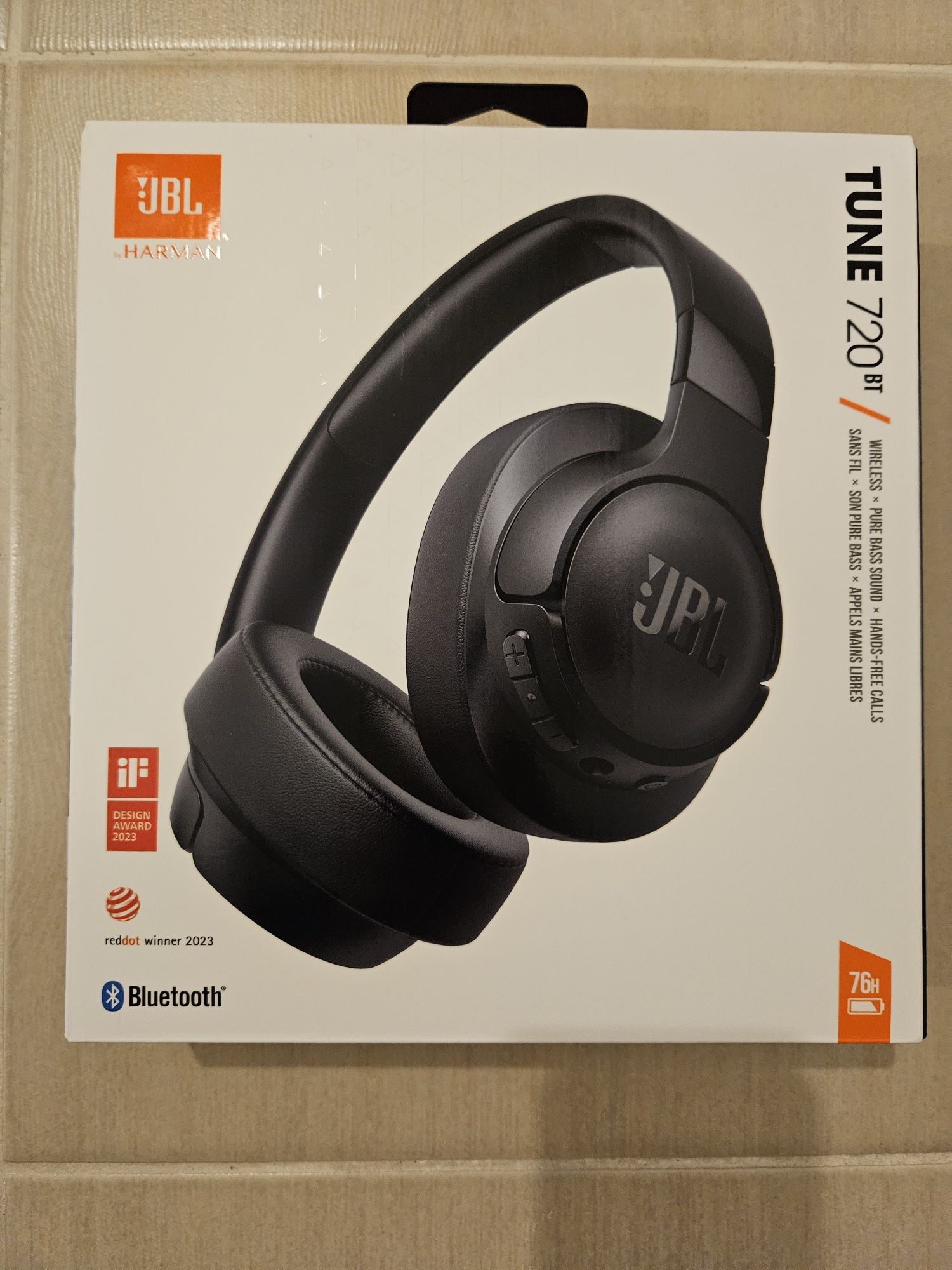 Casti wireless JBL Tune 720BT, noi, sigilate