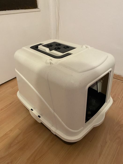 Litiera mare cu filtru pentru pisici - pisica