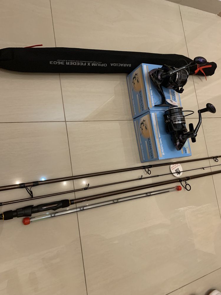 Set 2 Feeder OpiumX Baracuda 3.6 + 2 Baracuda Feeder Evolution 60