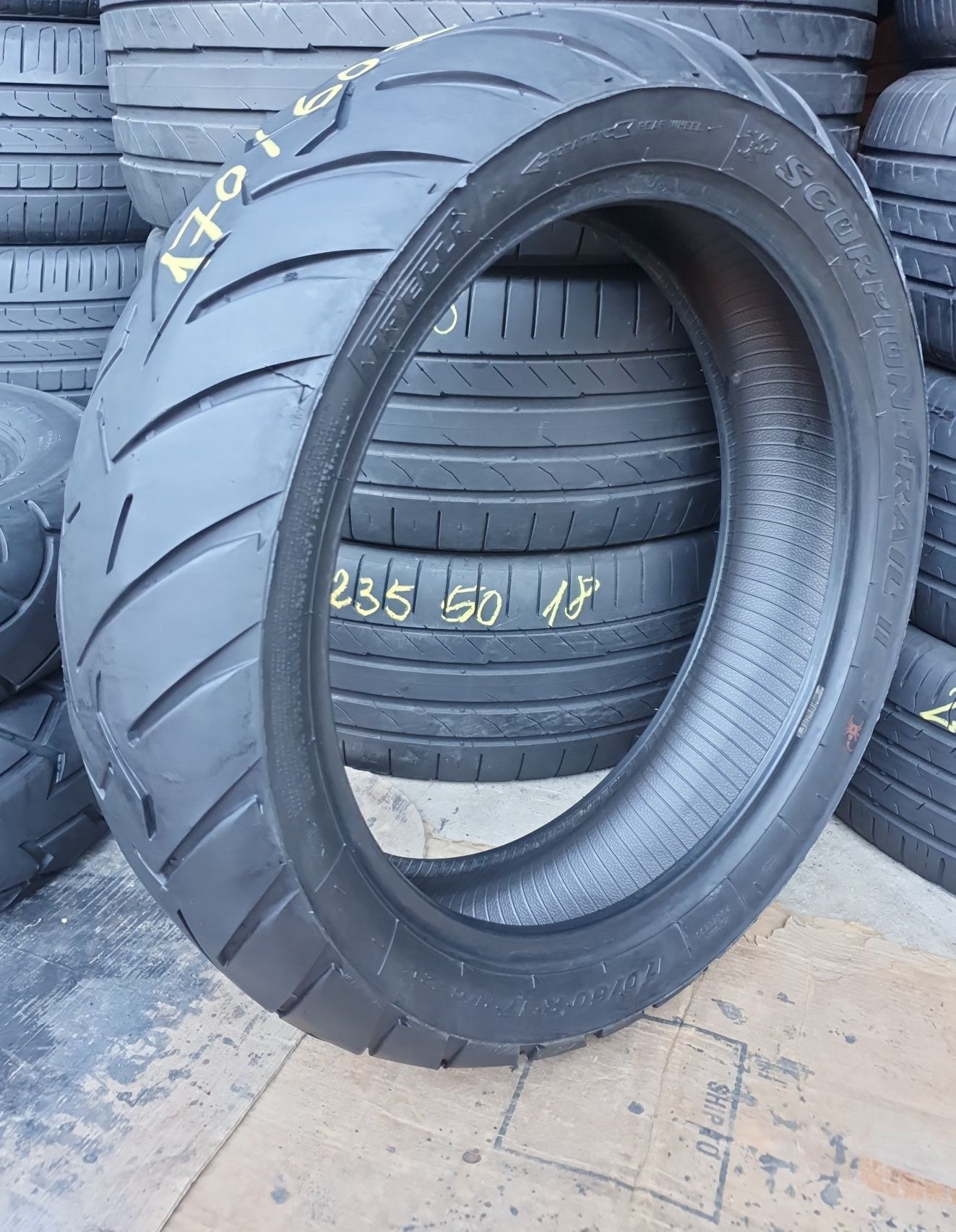 Anvelopa Moto Pirelli 170/60 R17 impecabilă DOT 0823.