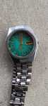 Ceas Orient automatic, barbatesc, 21 rubine, cadran turcoaz in degrade