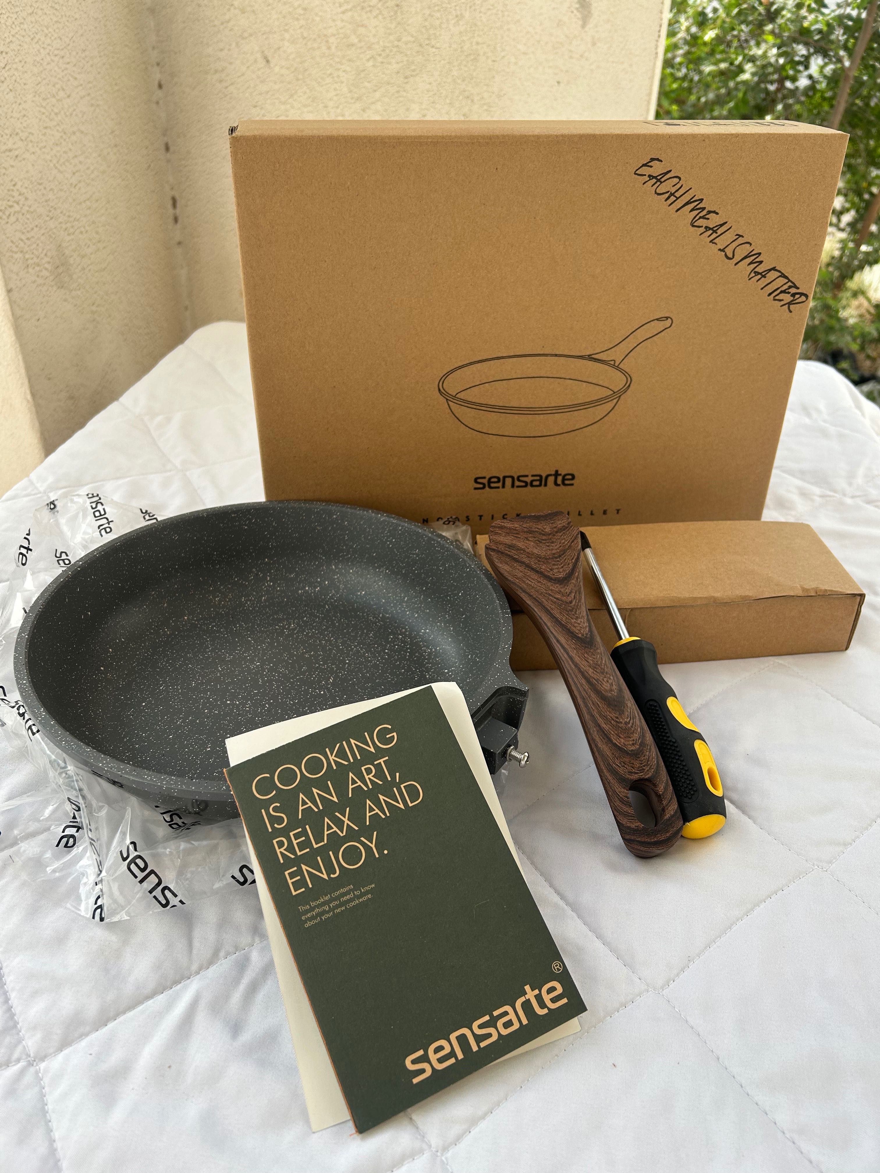 Гранитная крошка сковородка Sensarte