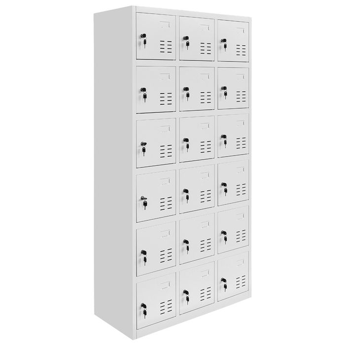 Метален шкаф 1261  , офис, магазин, 18 врати