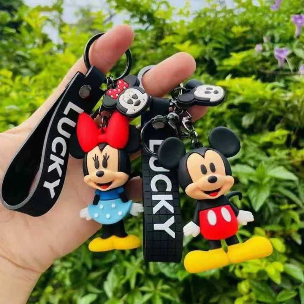 Комплект луксозни 3D ключодържатели Mickey and Minnie Mouse