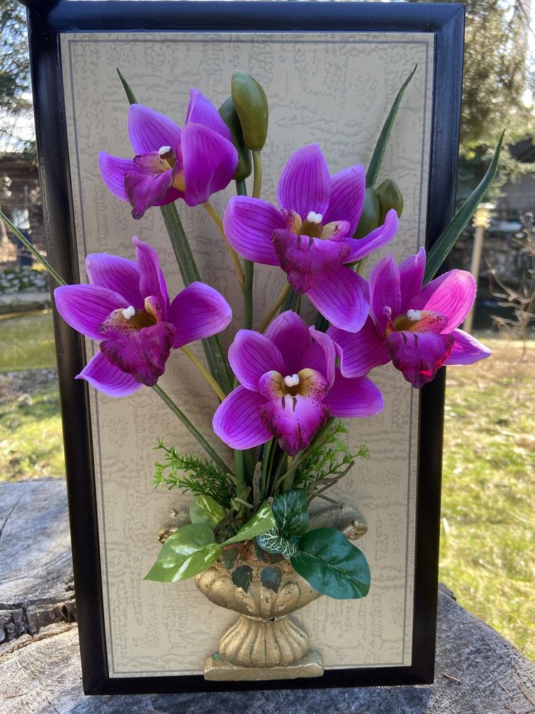 Картина 3Д “Орхидеий”-различни цветове!Чудесен подарък!