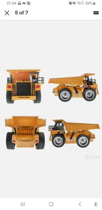 Basculanta din fier Huina, cu telecomandă RC - 2,4 GHz Cadou Craciun