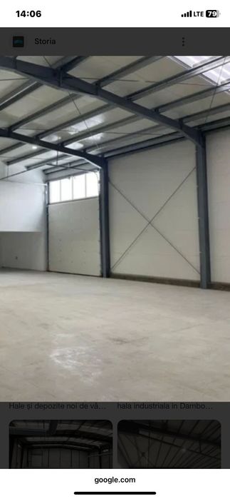 Vând Hala Mărăcineni Sup 1973 mp  +  Teren 4156 mp Preț  1.480.000Euro