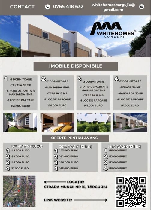 White Homes Concept!

   Ansamblu de căsuțe însiruite, situat in Tg -J