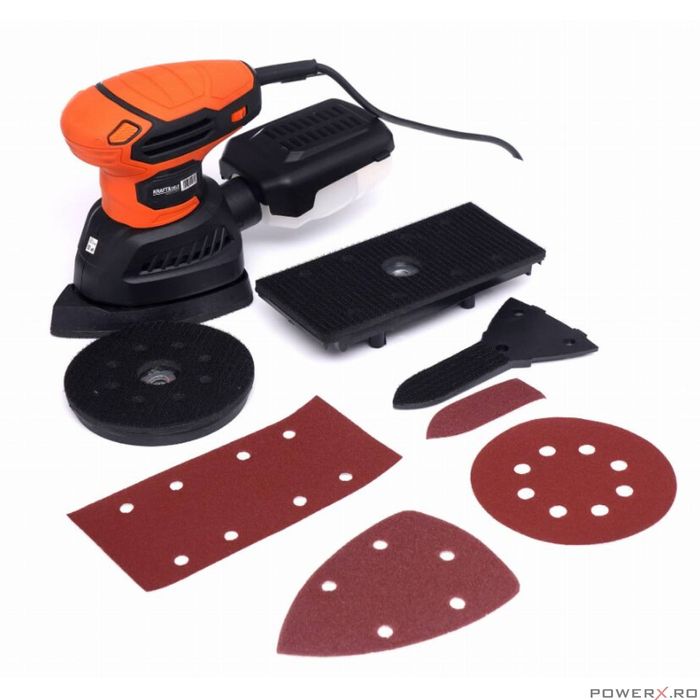 Slefuitor orbital cu sac 3 in 1, pentru lemn, metal, ipsos,1200W,