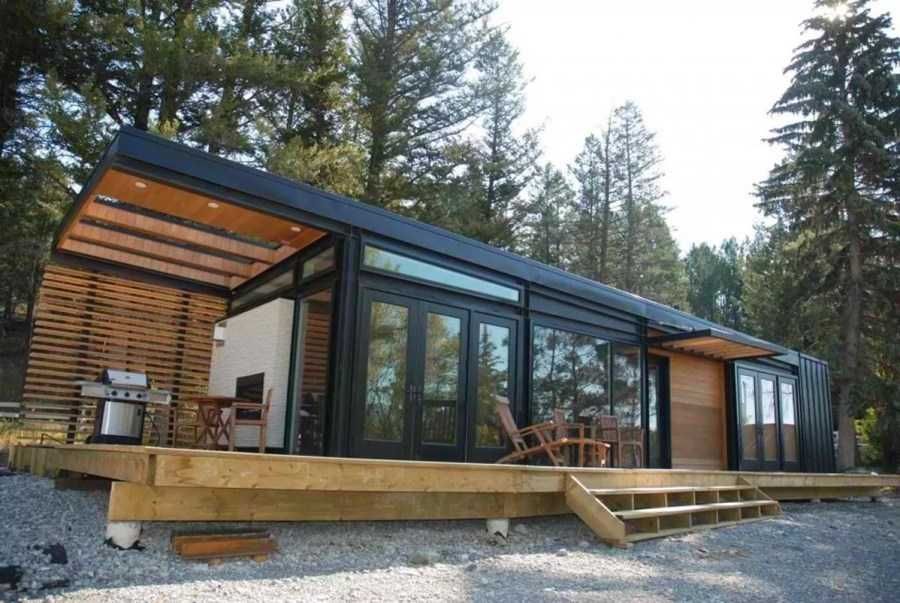 Vand containere si case modulare la cheie, cabane tip A frame