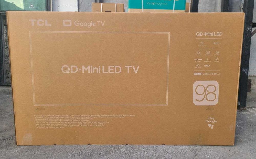 Телевизор TCL 98C6K QD-Mini LED 4K UHD 144 Гц Google TV