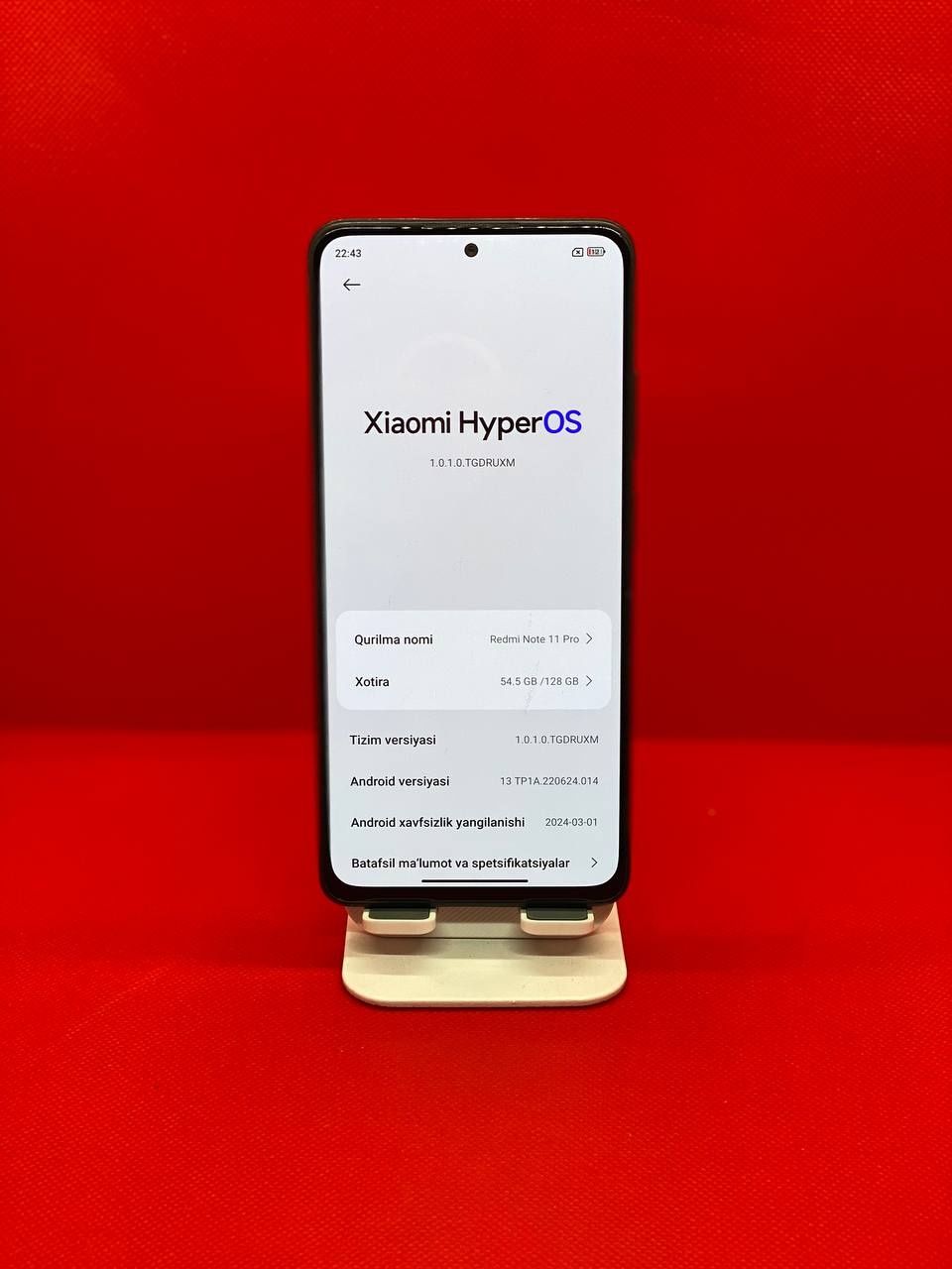 Redmi Note 11pro sotiladi 128/8+8Gb