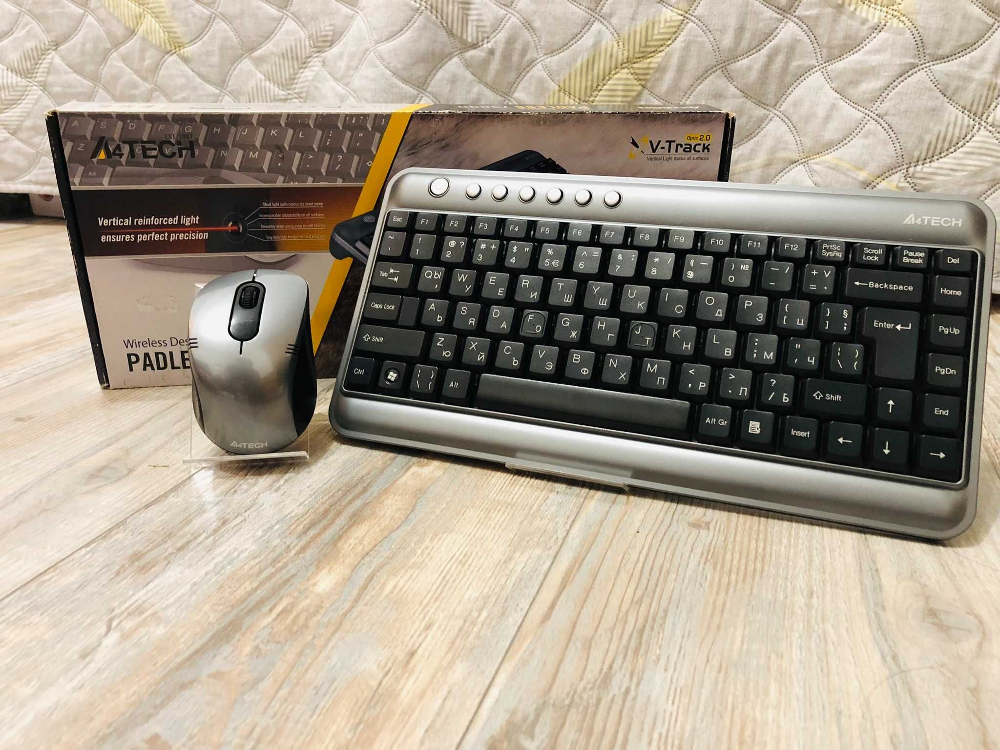 Комплект безжични клавиатура и мишка A4tech 7300N