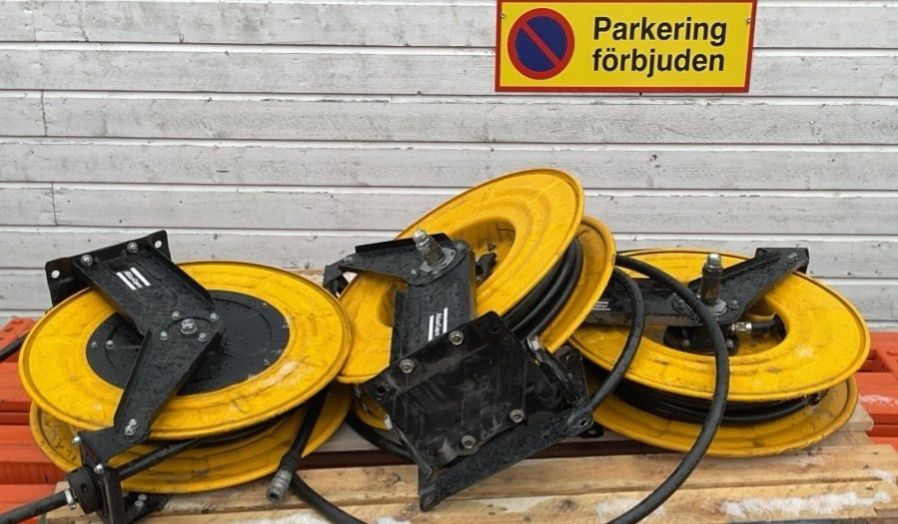 Tambur furtun aer retractabil Atlas Copco nou cu garantie 12 mt