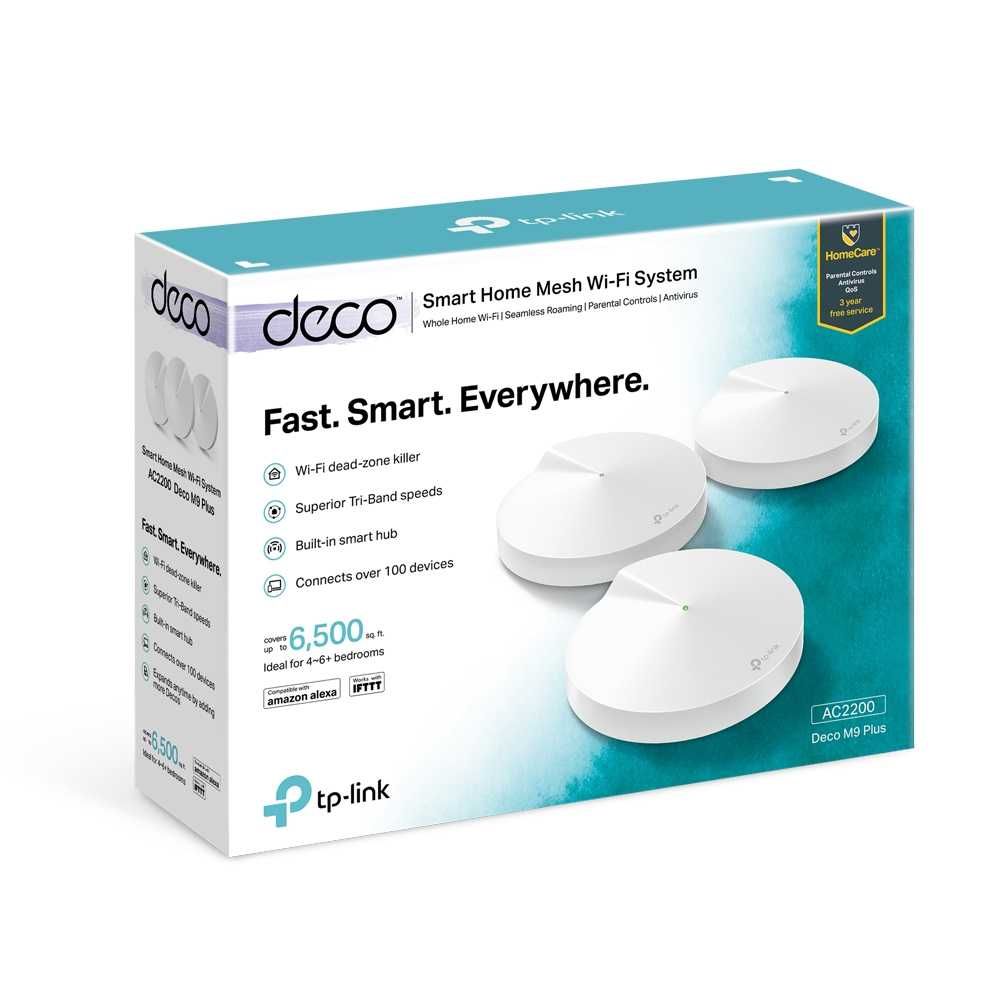 Роутер (Router) TP-Link Deco M9 Plus (3-Pack)/AC2200 Home Mesh System