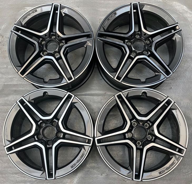 o janta set jante 18 mercedes clasa a w177 cla w118 amg 7,5j et49 gri