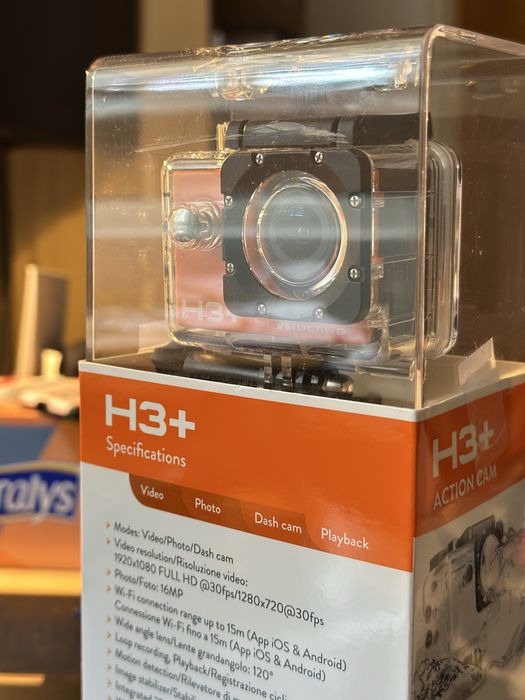 Midland camera actiune H3+  Full HD Wifi waterproof