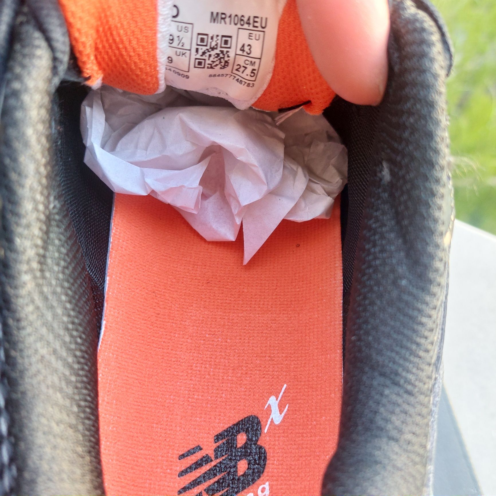 New Balance 1064 Black Silver Orange
