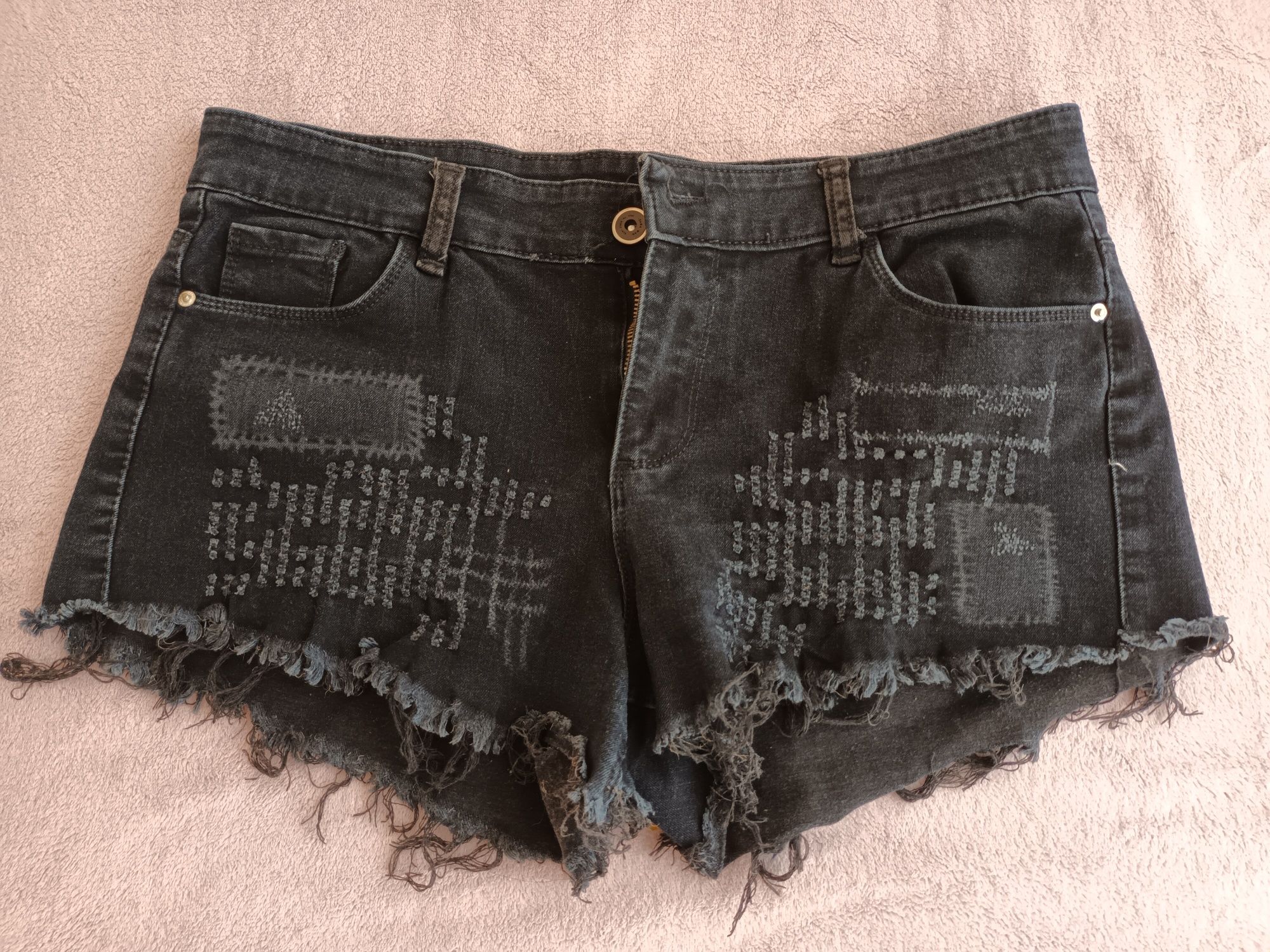 Комплект от 2 чифта къси панталони 30 номер, черен цвят, Спиди