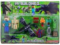 Комплект от 8 Minecraft фигурки и аксесоари 10 см, Майнкрафт